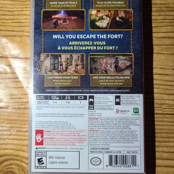 Escape Game Fort Boyard Nintendo Switch Game (NEW) - Picture 2 of 2